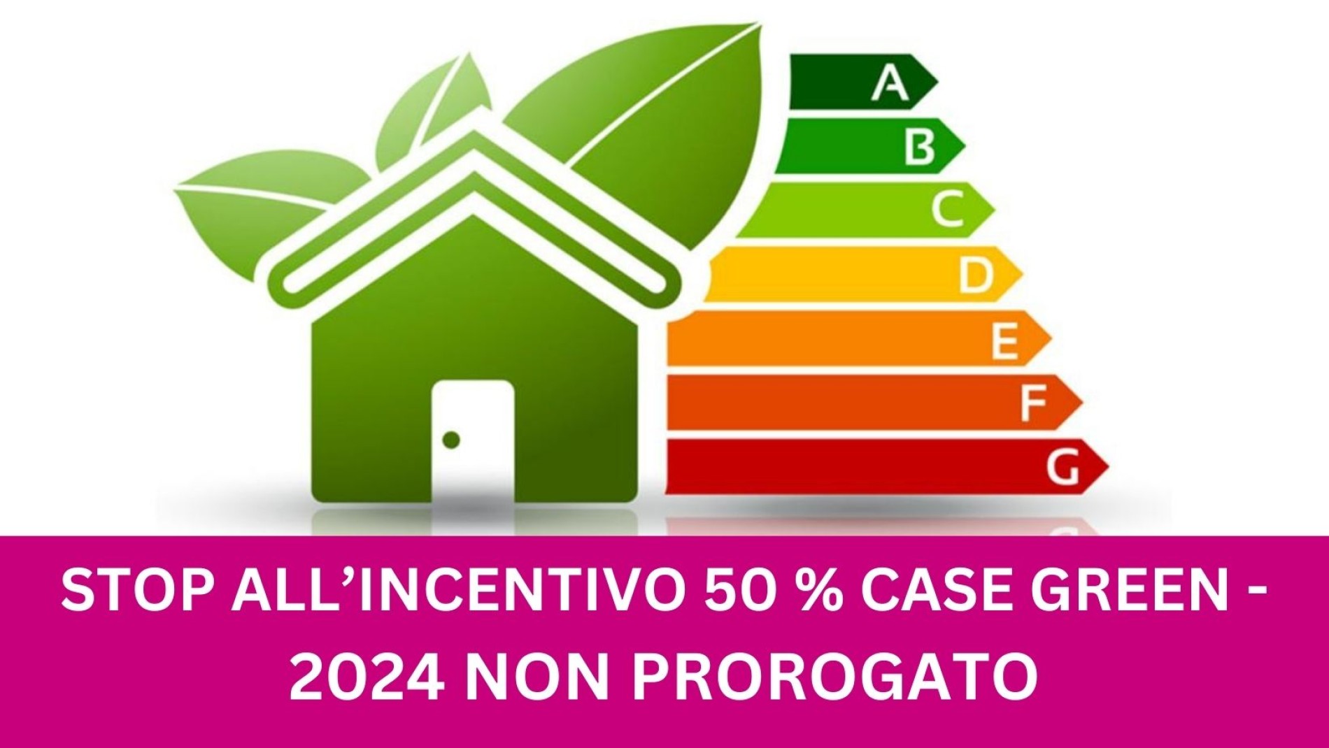 2024 NON PROROGATO - STOP ALL'INCENTIVO 50 % CASE GREEN 